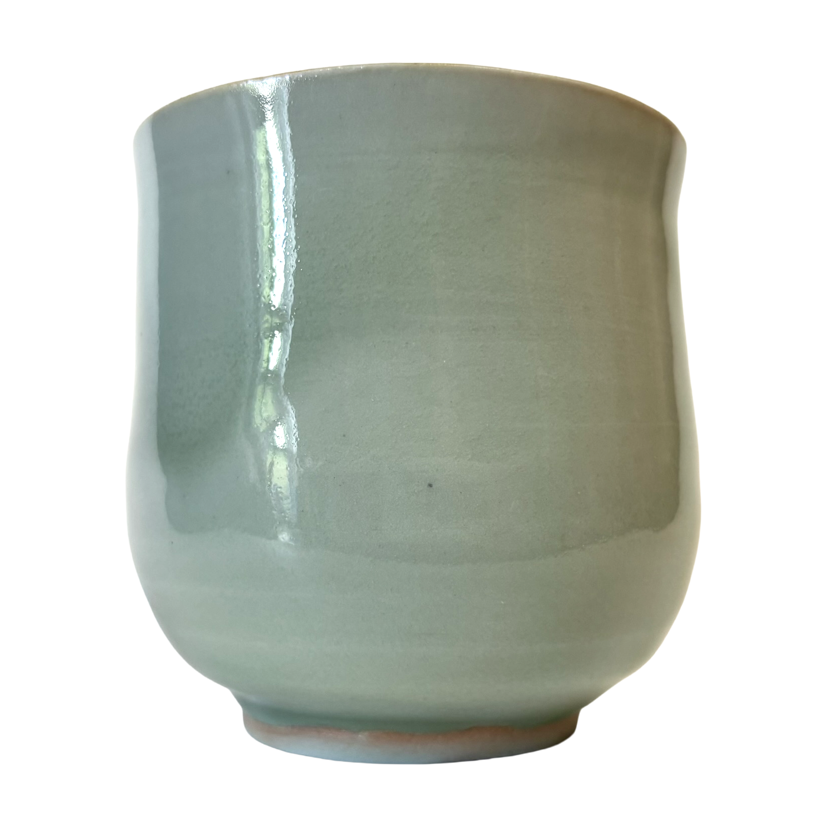 Striped Green Celadon Yunomi