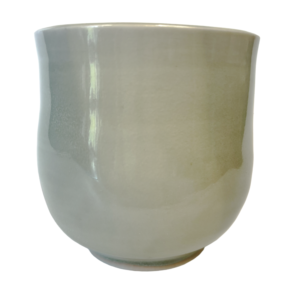 Striped Green Celadon Yunomi