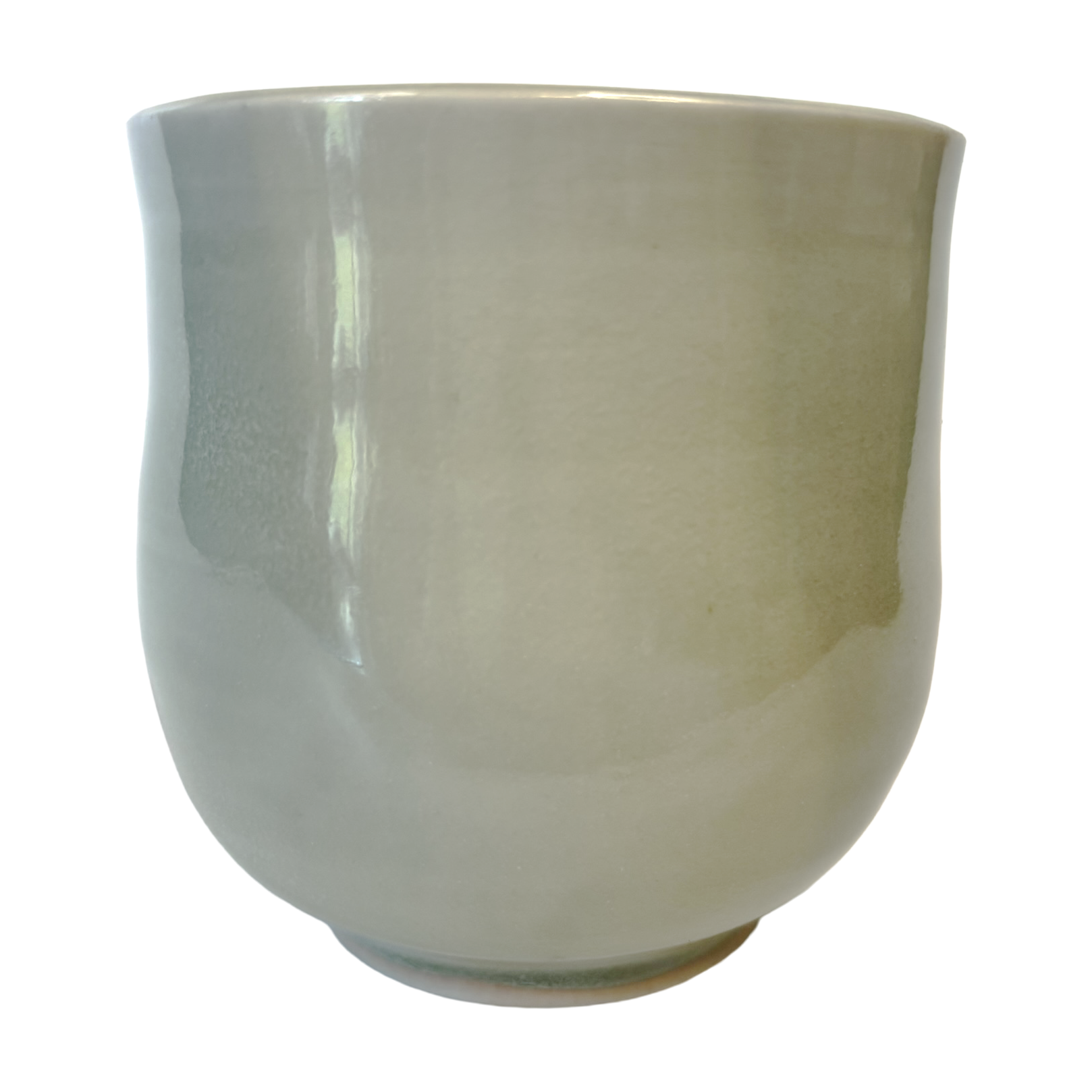 Striped Green Celadon Yunomi