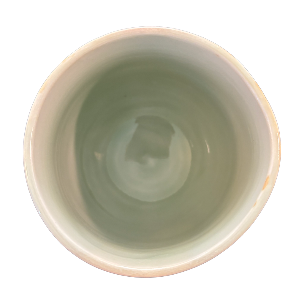 Striped Green Celadon Yunomi