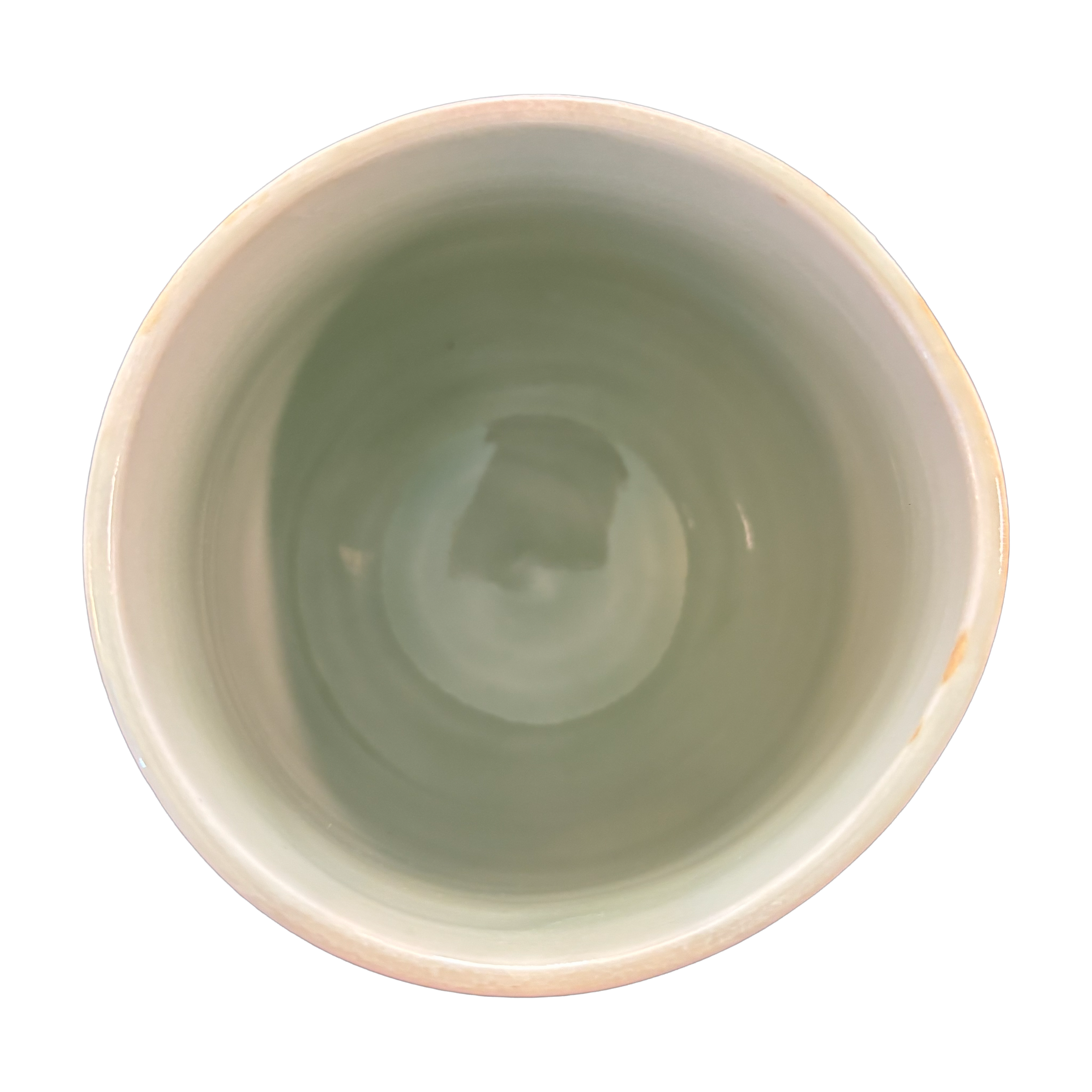 Striped Green Celadon Yunomi